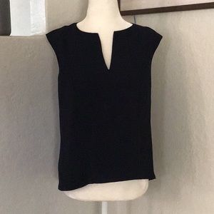 Armani Exchange M Navy Blue Top V-Detail Shell